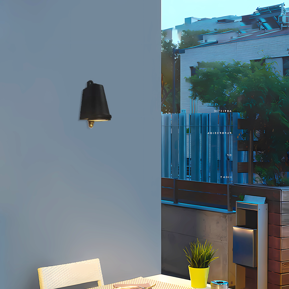 Modern Conical Outdoor Wall Lamp